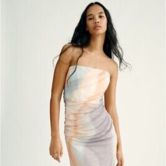 Zara mesh strapless dress - Picture 4 of 4